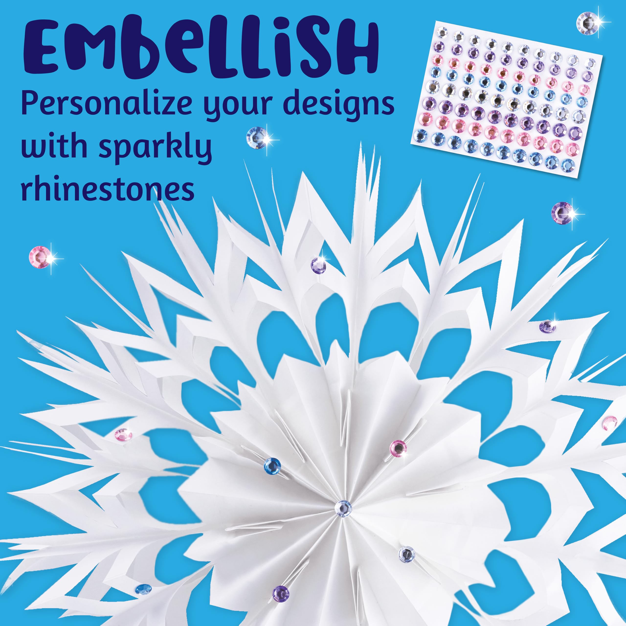 Creativity For Kids Basteln Sie Ihre eigenen Schneeflocken-Ornamente: Erstellen Sie 8 DIY-Ornamente, Weihnachtsbasteln für Kinder von 6–8 Jahren, Ornament-Bastelset und Weihnachtsaktivitäten für