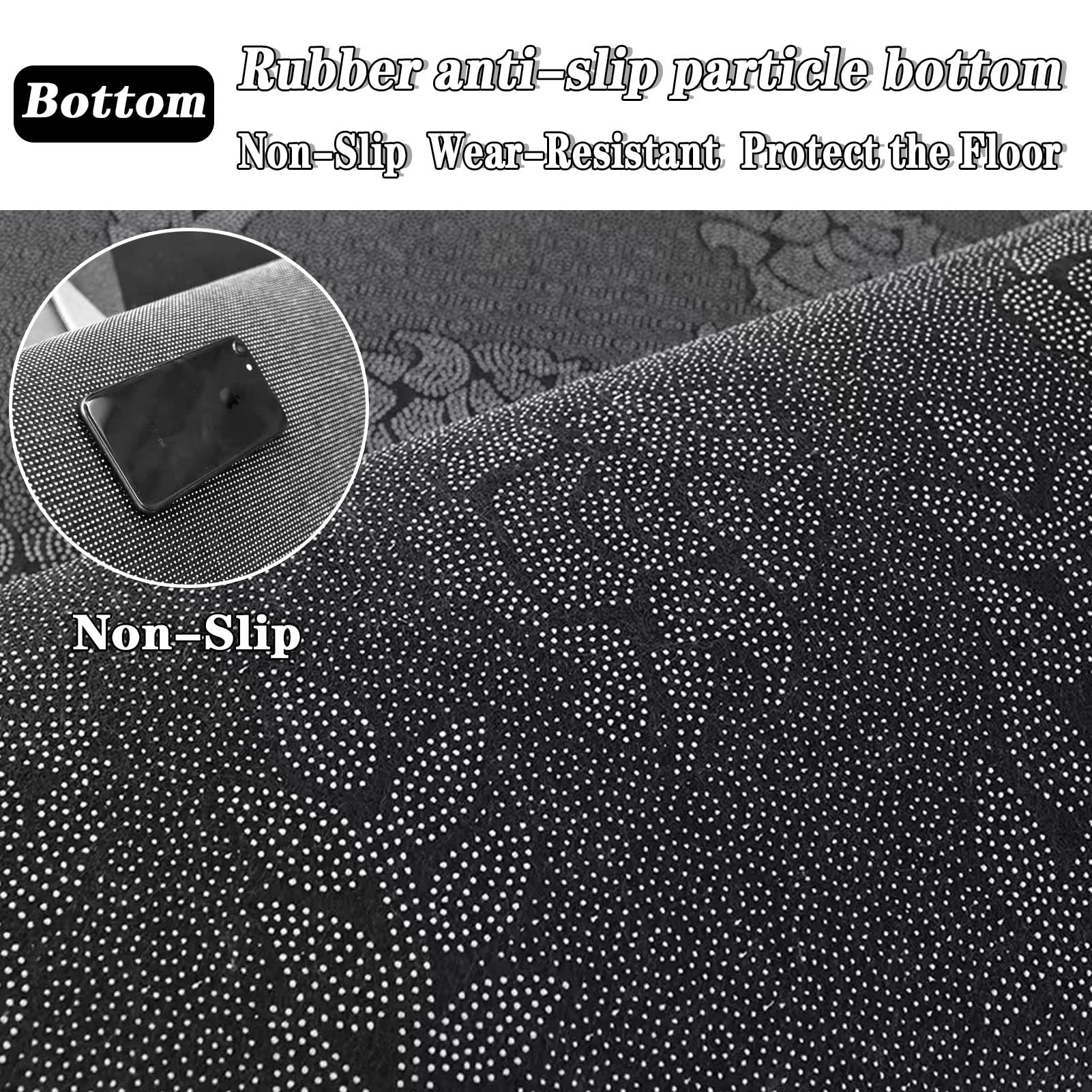 Drumtapijt, drummat, geluiddichte mat - drumtapijten, antislip deken voor elektronische jazz drumstel basdrum snare en andere muziekinstrumentenmat - rechthoekig trommeltapijt 160 x 120 cm - mat zwart