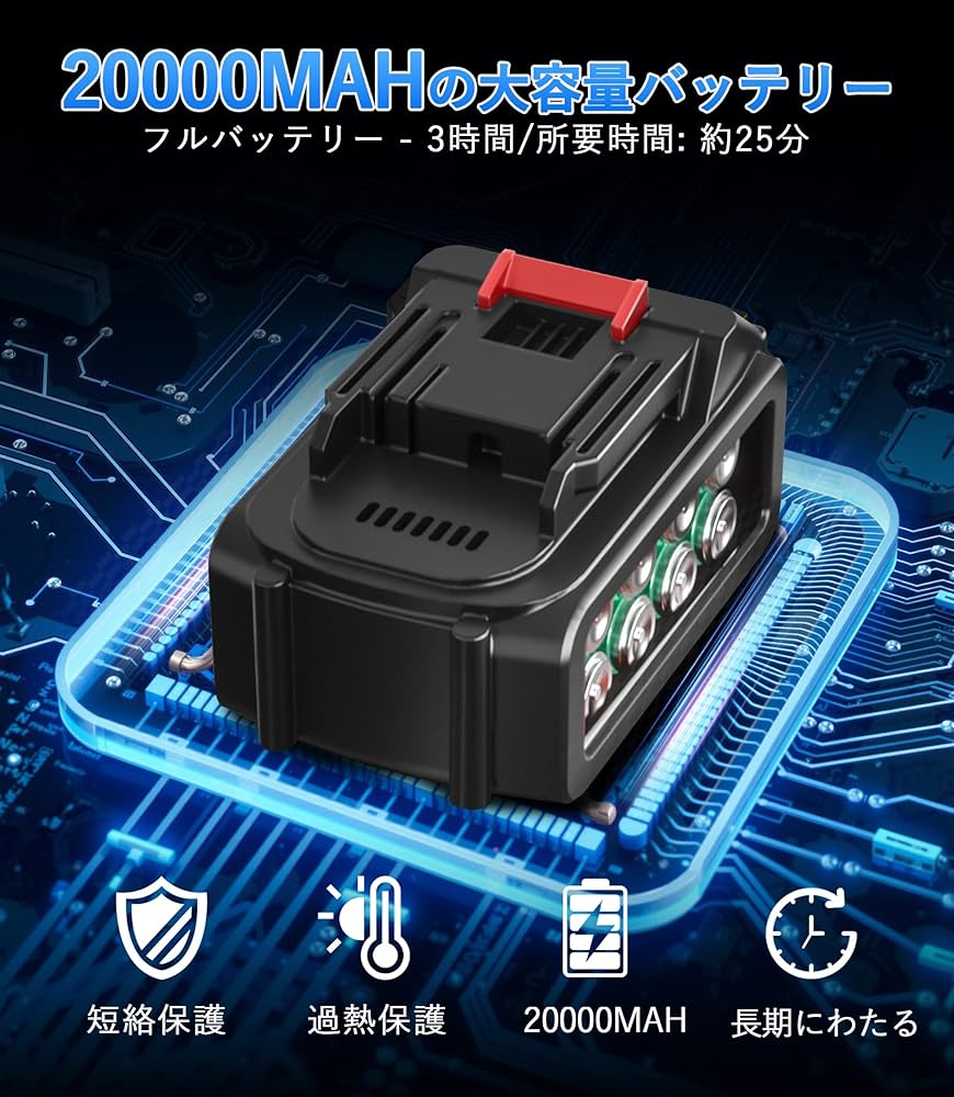 【新登場強化版】高圧洗浄機 コードレス 充電式 20000mAh Amazon | 【Amazon.co.jp限定】高圧洗浄機 コードレス 充電式