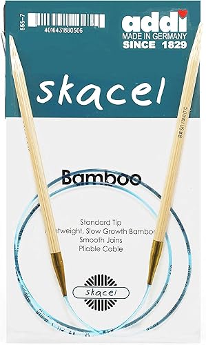 Miniatura 2 de addi Natura Bamboo - Aguja circular de 47 pulgadas (47.2 in) US 02 (0.118 in), ligera, cálida al tacto, puntas estándar, uniones suaves, paquete de