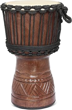16" Professional Hand Carved Wooden Djembe Drum