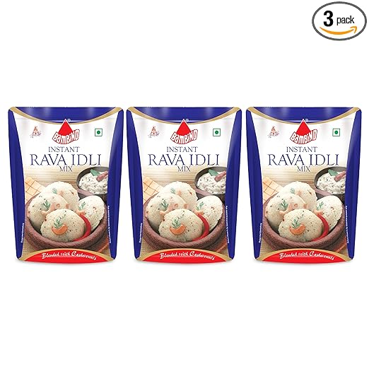Bambino Instant Rava Idli Mix 500 Gms Pack of 3