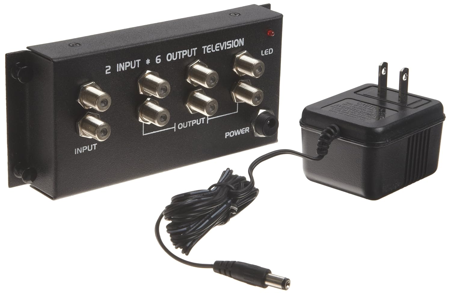 87158 Television Master Hub, 6-1/2" Width, 2-7/8" Height, 1" Depth