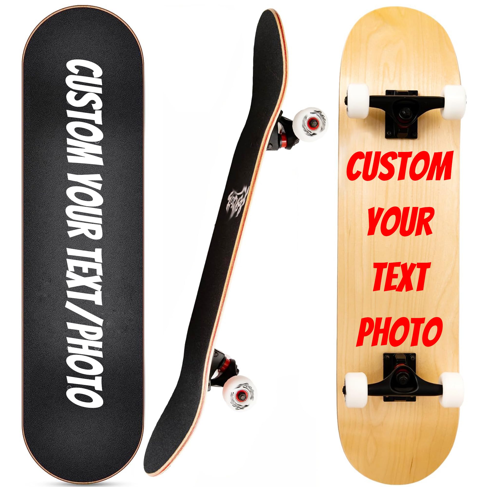CustomizeFactory Skateboard Personalizado para Homens e Mulheres