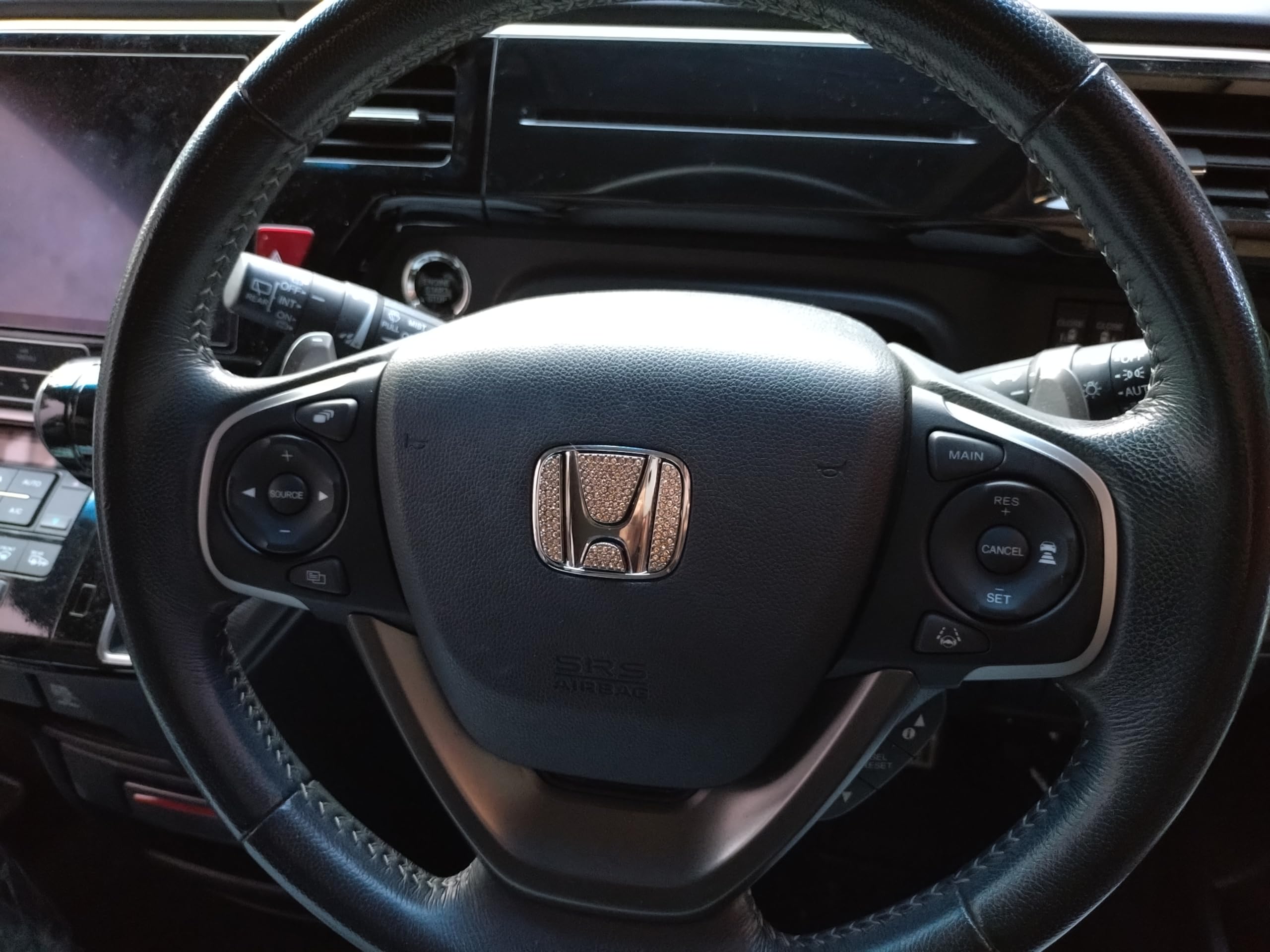 Amazon | ホンダ 汎用 ステアリング エンブレム 互換品 ハンドルロゴ