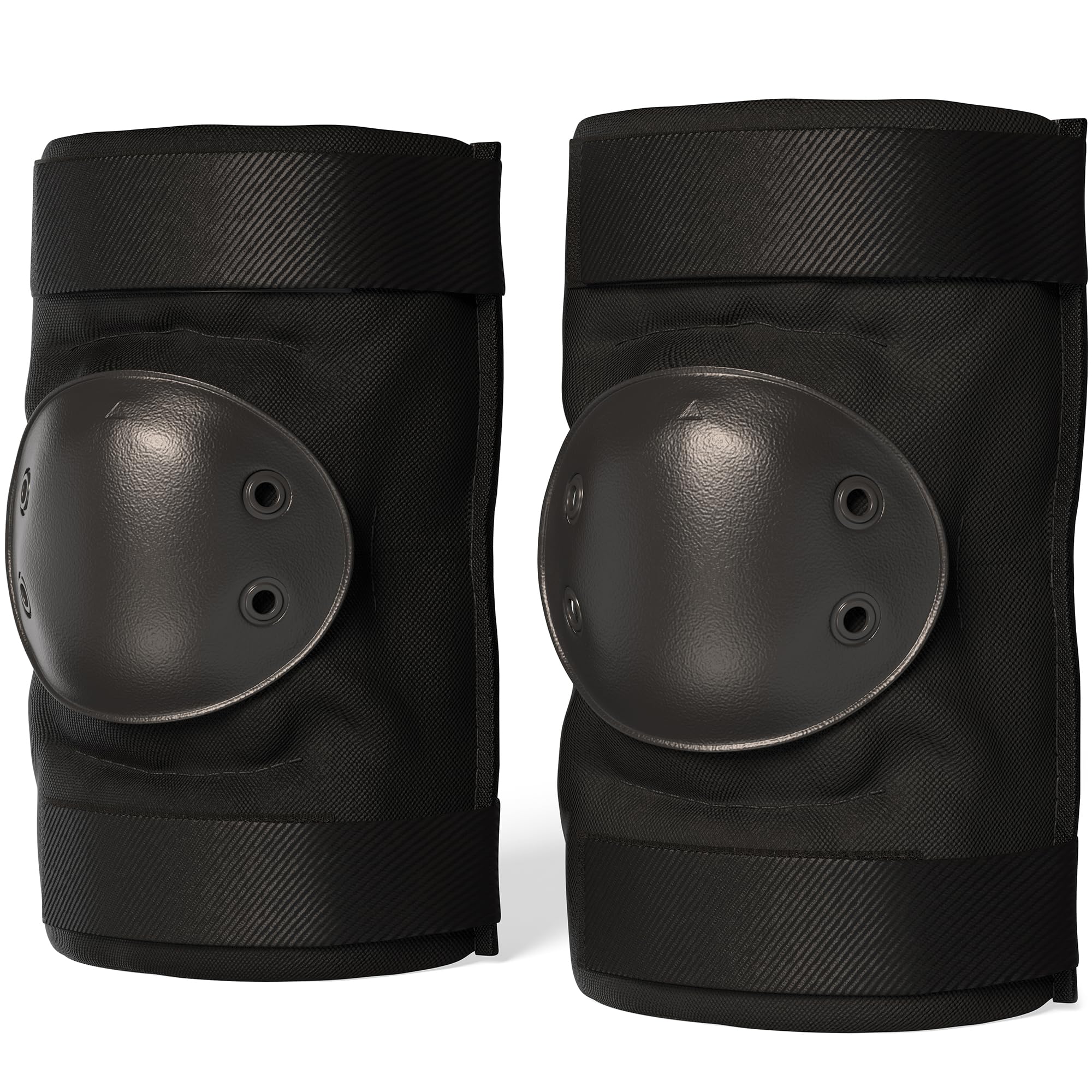 Paclord PRO Tactical Style Multi-Level Protection Elbow Pads, Large Size, Black, 1 Pair - Hard Cap & Adjustable Grip for Free Movement - All Day Comfort, Made in USA