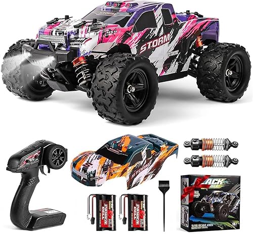Autos RC a escala 1:18 para adultos y niños, autos RC rápidos de 40 KM/H, auto de control remoto de 2.4 GHz, camión Monster RC impermeable
