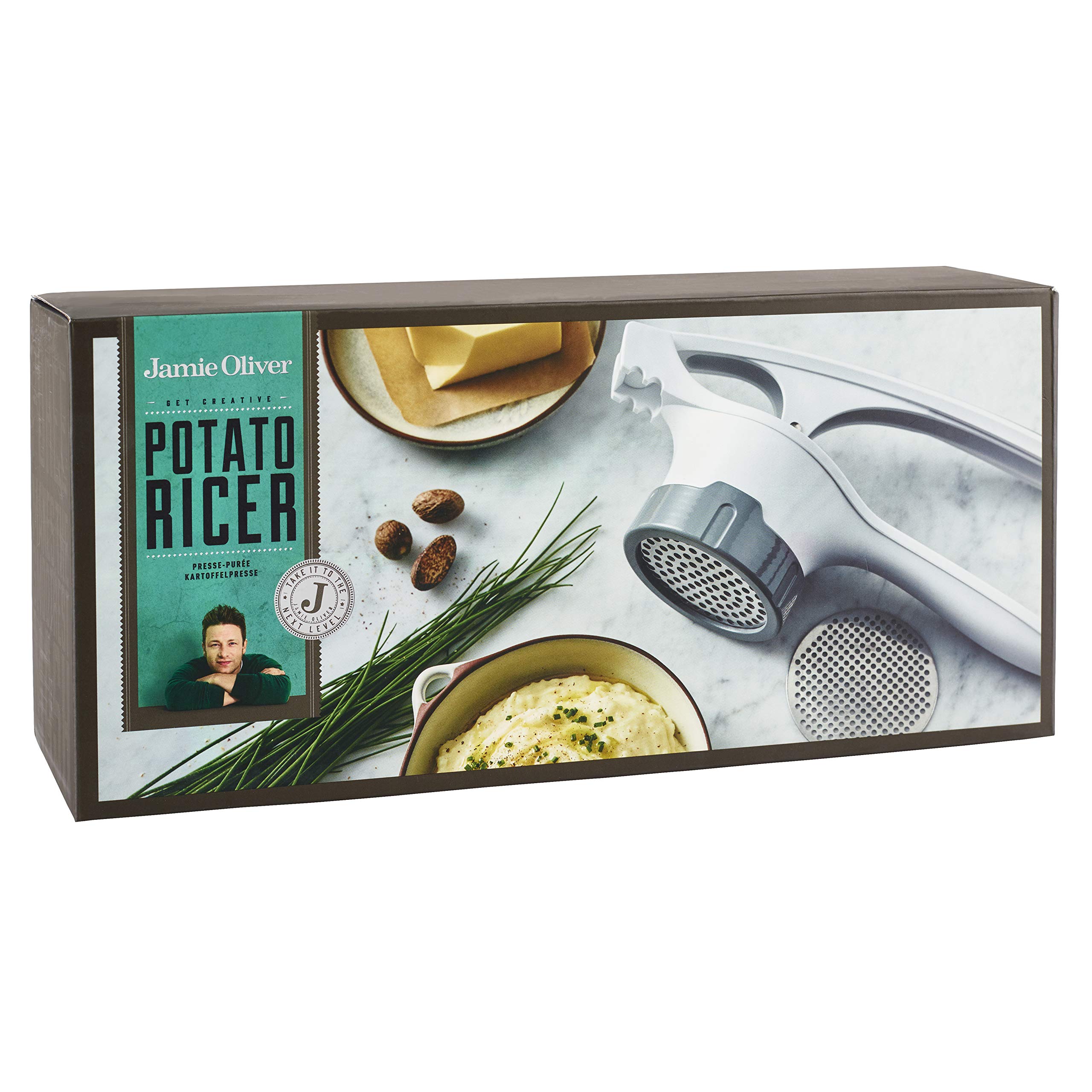 Jamie Oliver Potato Ricer | Vegetables, Potatoes | Interchangeable,  Portable Kitchen Accessory | Ricing, Mashing, Puree, Blending :  Amazon.co.uk: Home \u0026 Kitchen