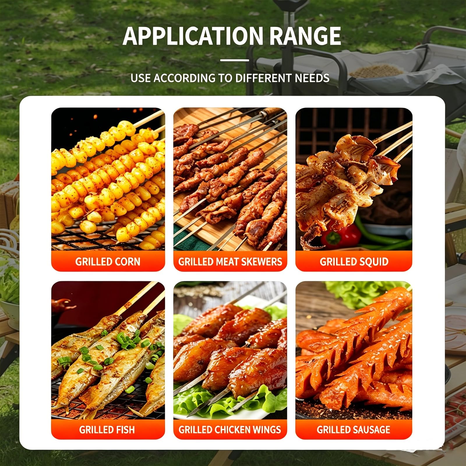 Wiszący grill na węgiel drzewny, bezdymny grill ze stali nierdzewnej, równomierne ogrzewanie 360° Pionowa kuchenka do grillowania do biwakowania w pomieszczeniach i na zewnątrz