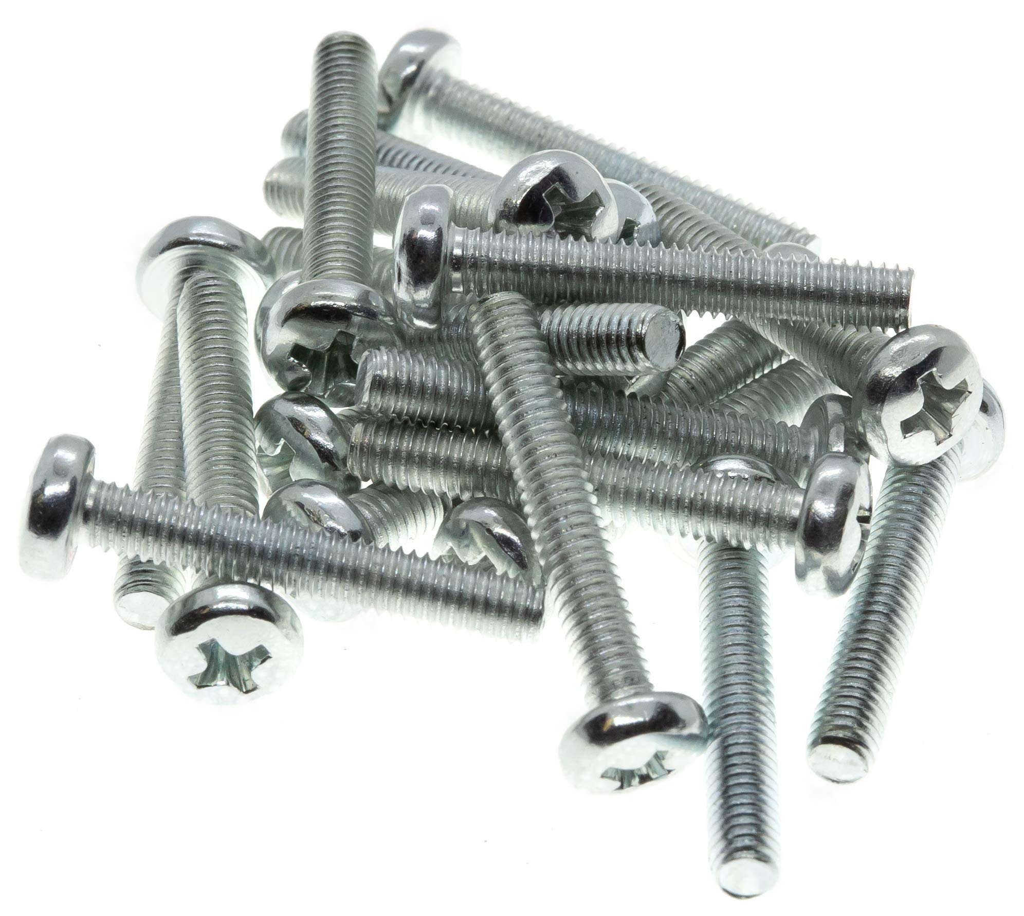 M4 (4mm x 35mm) Phillips Pan Head Machine Screws - Steel (Pack of 20) DIN 7985 G09-G10BC, M4 x 35mm Steel
