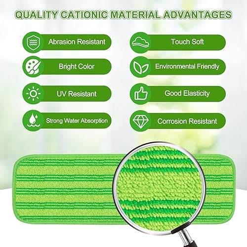 Miniatura 3 de Paquete de 4 almohadillas reutilizables para trapeador compatibles con Swiffer PowerMop, almohadillas de repuesto para trapeador Swiffer Power Mop,