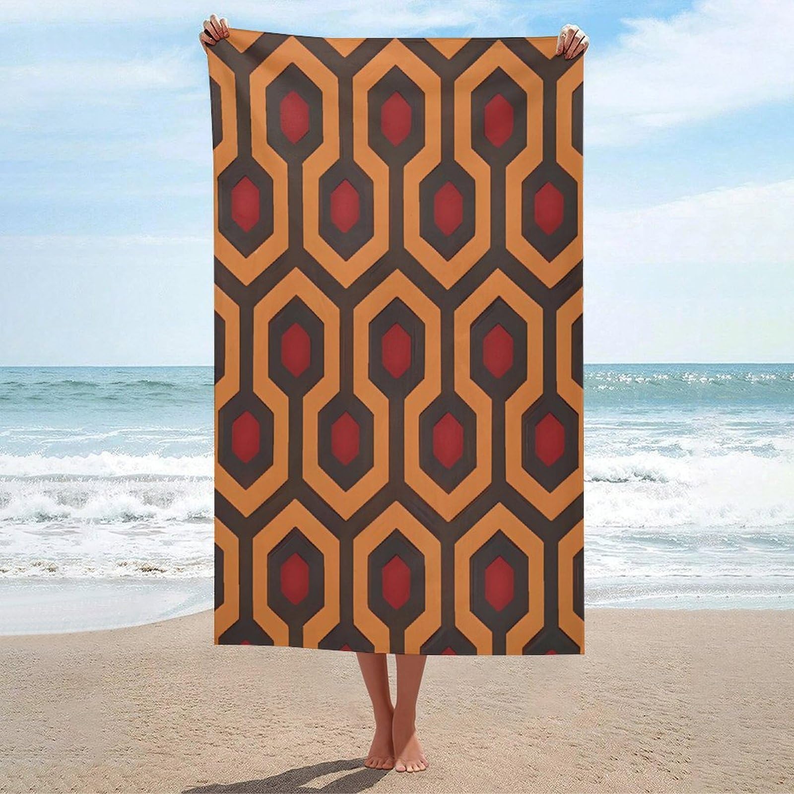 Adfgyerh Unisex Style Shining Overlook Bath Towels Beach Towel Lightweight Quick Dry, Bath Towel For Travel Sports Pool Swimming Bath Camping Yoga Adults130x80cm