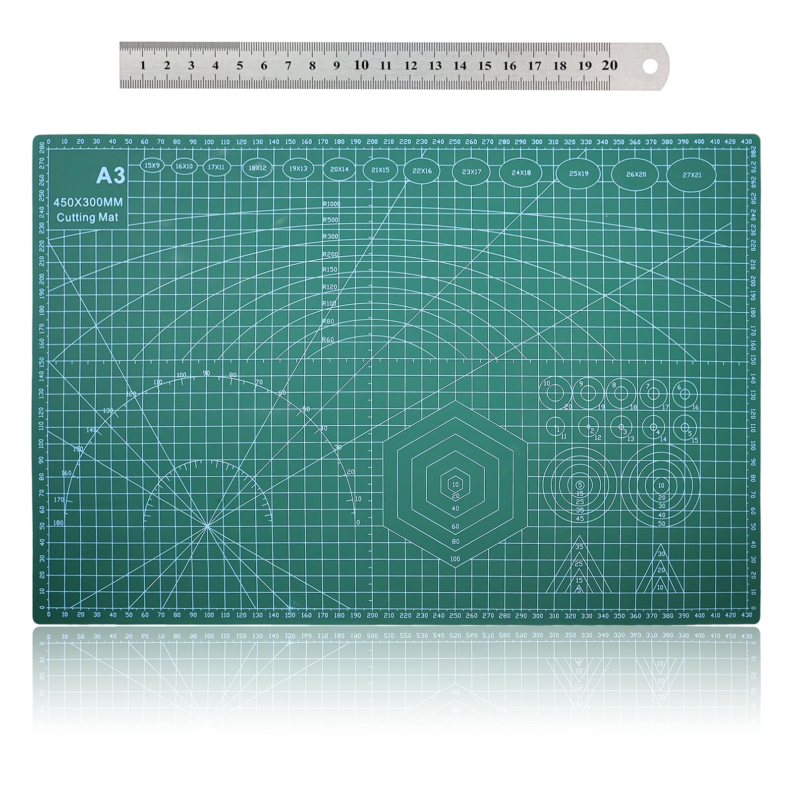 Base de corte A3 para patchwork y costura con kit de herramientas de tallado de precisión