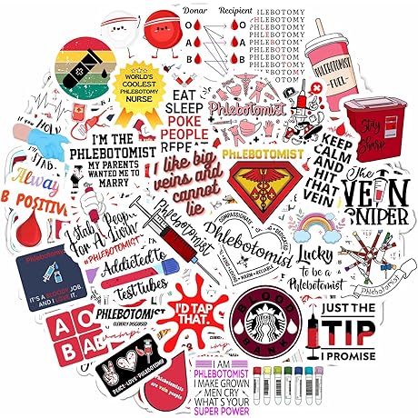 BulbaCraft Phlebotomy Pens and Stickers