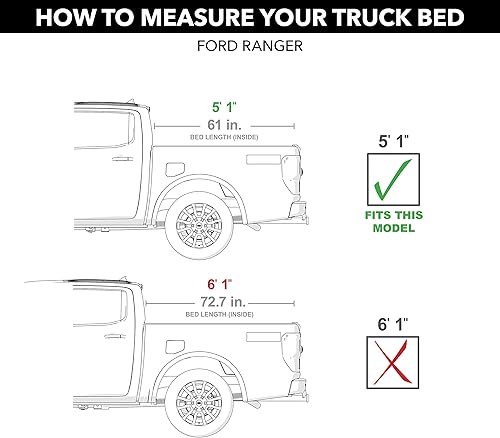 Miniatura 2 de RealTruck Extang Trifecta 2.0 - Cubierta plegable suave para caja de camioneta | 92636 | Se adapta a Ford Ranger 2019 - 2023 caja de 5 pies 1