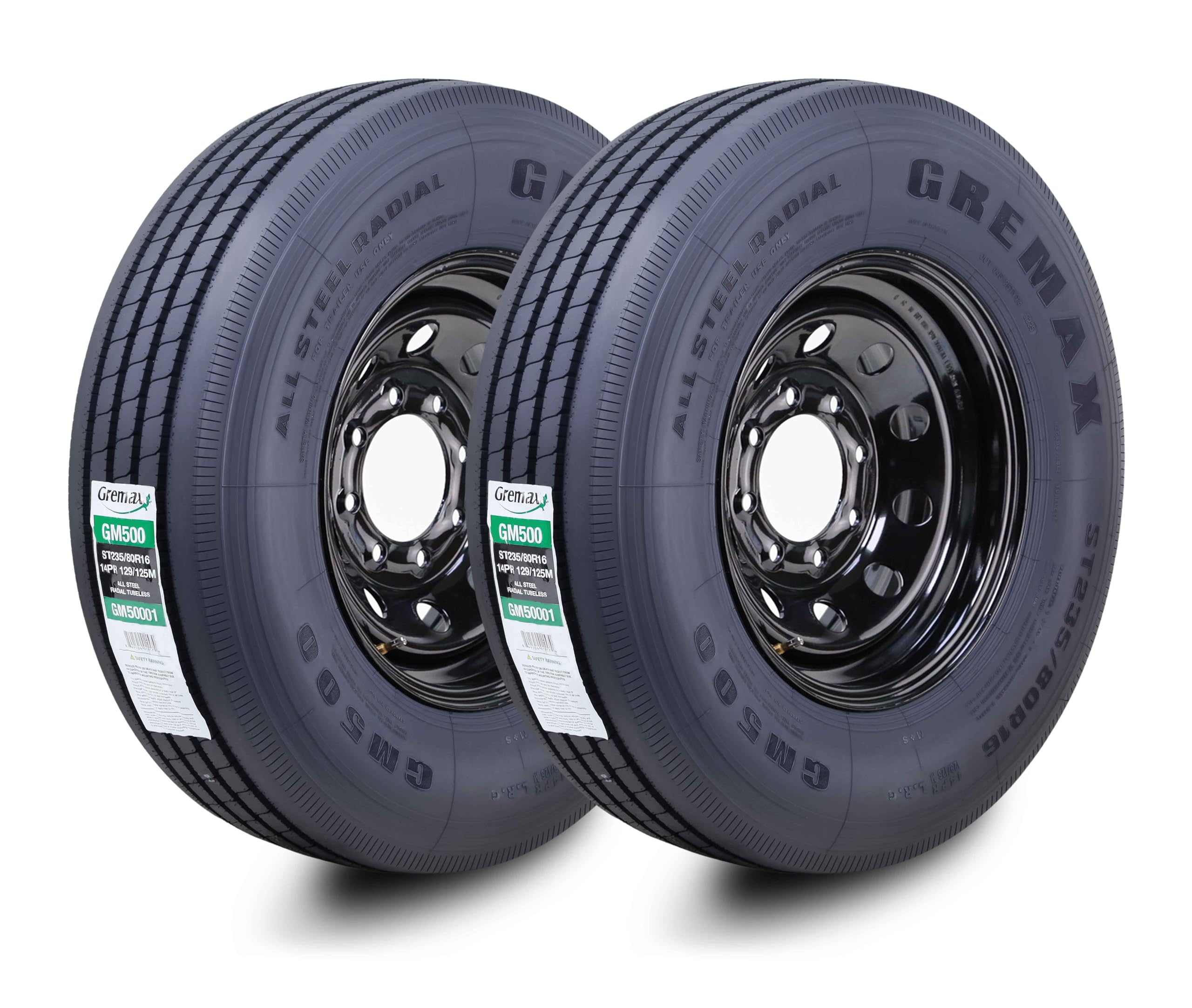 GREMAX All Steel Trailer Tire Wheel Assembly ST235/80R16 - wheels | Mubboo