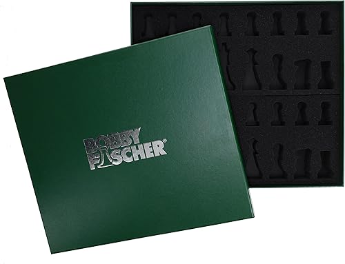 Miniatura 6 de Bobby Fischer Juego de ajedrez serie de madera sintética con 4.25 pulgadas King - Piezas de ajedrez Staunton con peso de primera calidad, acabado de
