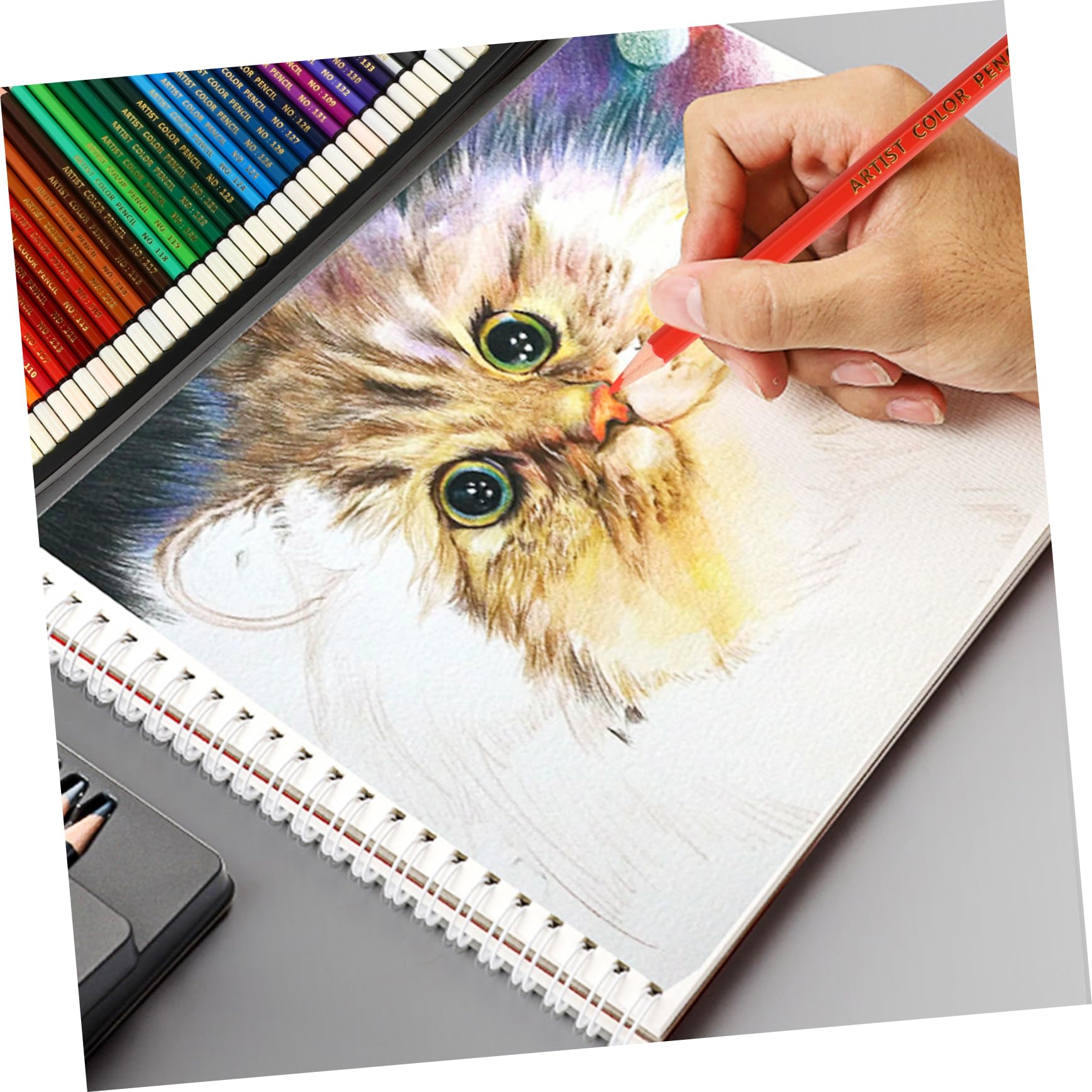 Uonlytech Matite Colorate Per Artisti Articoli Per Disegno Matite Per Schizzi e Dipingere Realizzate Materiali Di Pratiche e Sicure Sensazione Confortevole e Pittura Liscia