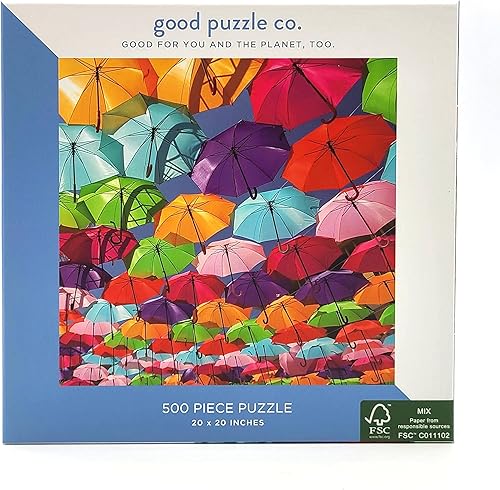 Miniatura 2 de Surtido de rompecabezas de arcoíris degradado  Un paquete de 4 rompecabezas premium de 500 piezas