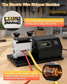 Electric Wire Stripping Machine, 6-Channel Automatic Wire Stripping Machine