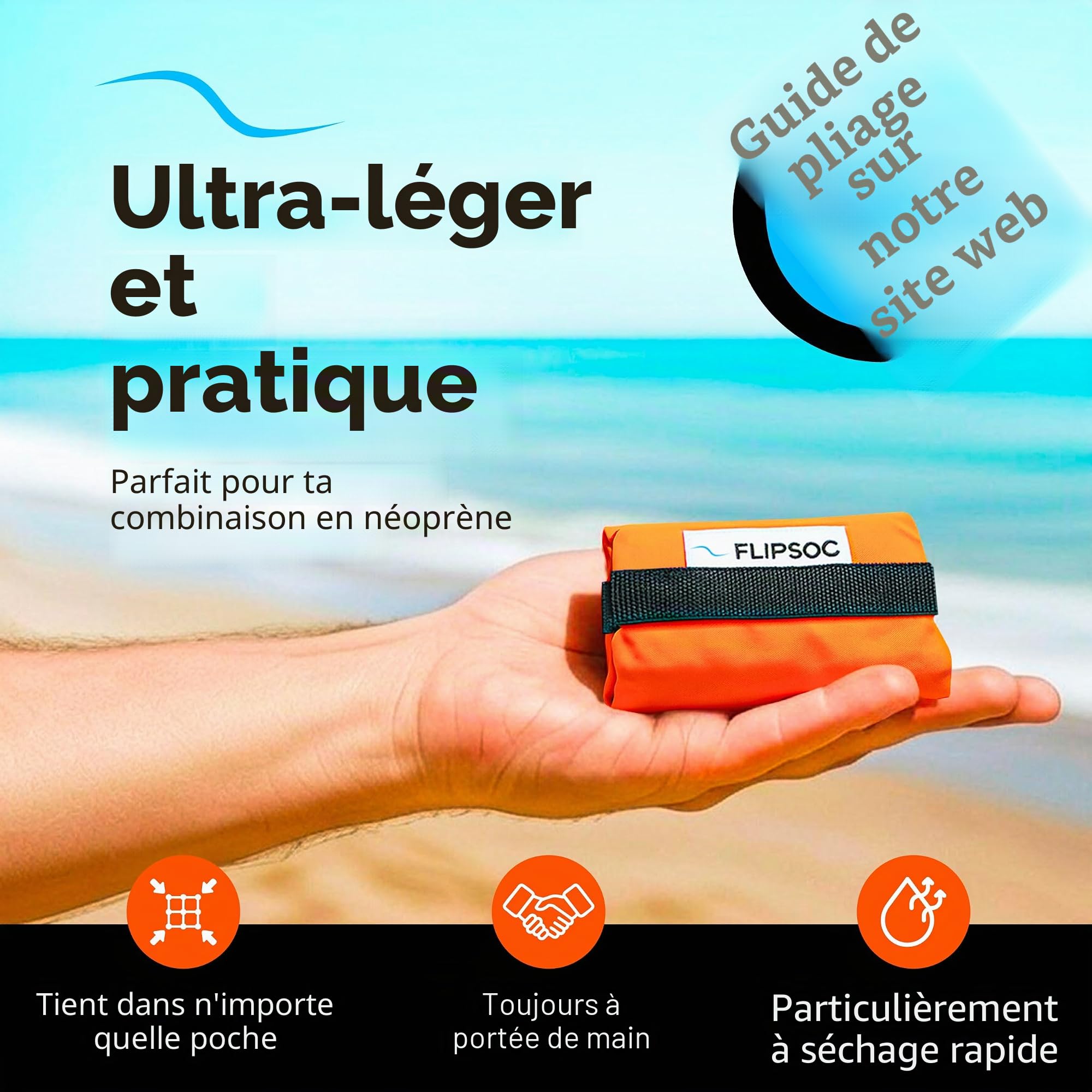 Enfileur de Combinaison néoprène Rapide et Facile | Idéal pour Le Triathlon, la Natation, Le Surf et la plongée | Enfilage sans Effort du néoprène | Léger, Compact et Pratique