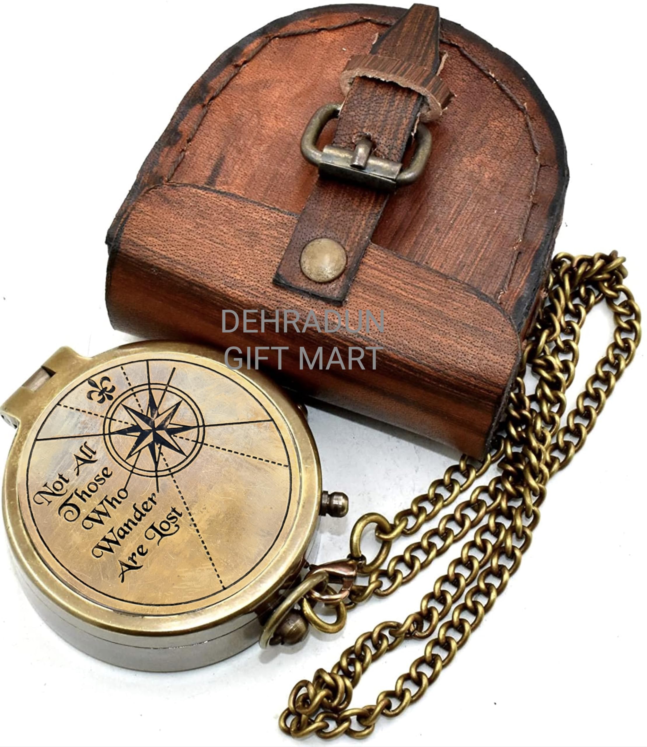 Kompas kieszonkowy w stylu vintage "Not All Those Who Wander are Lost", prezent dla miłośników podróży, turystów, kompas żeglarski, prezenty z okazji ukończenia szkoły, prezent urodzinowy, prezenty z