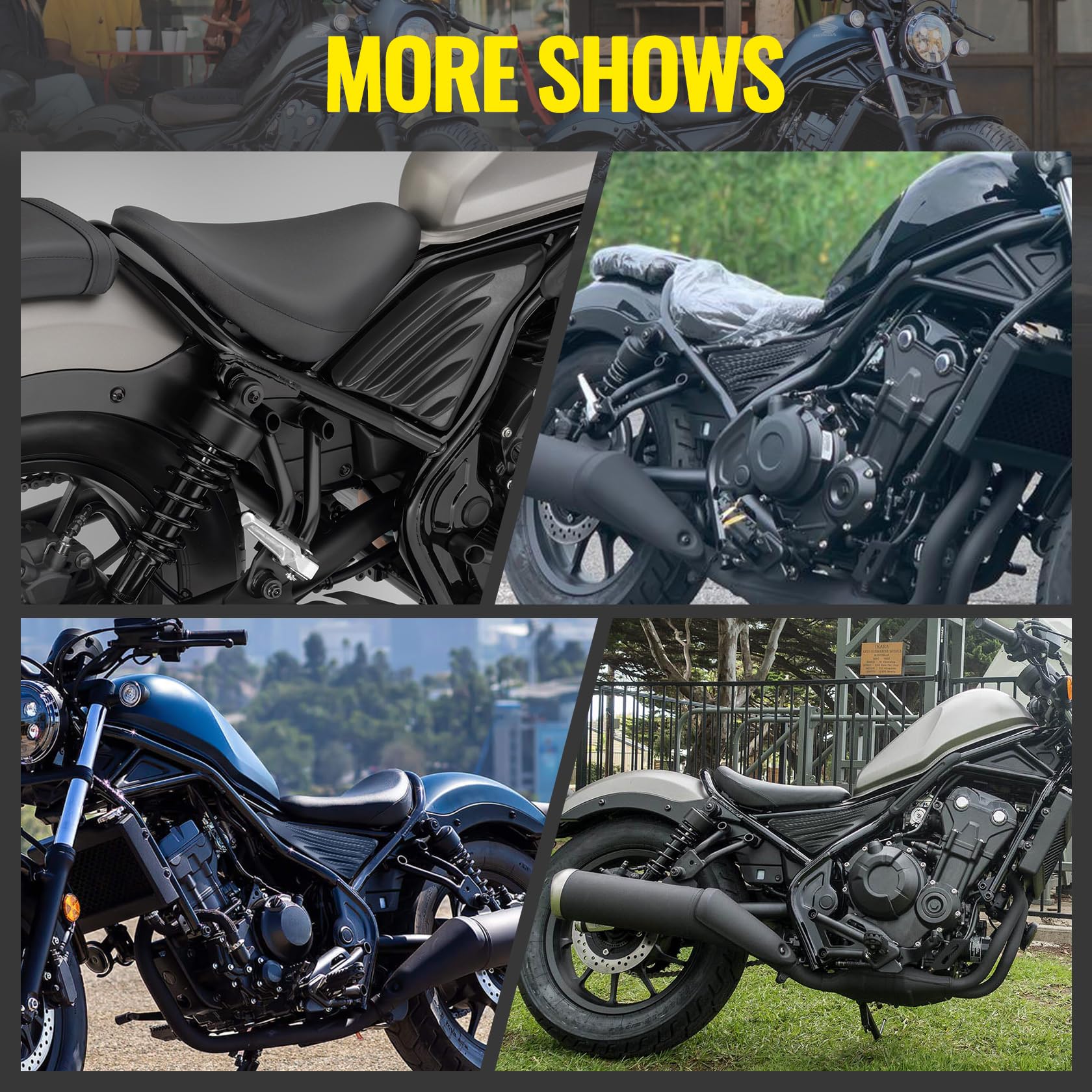 Moto CMX 500 300 Cadre de Siège Arrière Panneau de Remplissage Latéral Revêtement d'habillage Garde Carénage Kits de Capot pour H-onda Rebel cmx500 cmx300 2017-2023