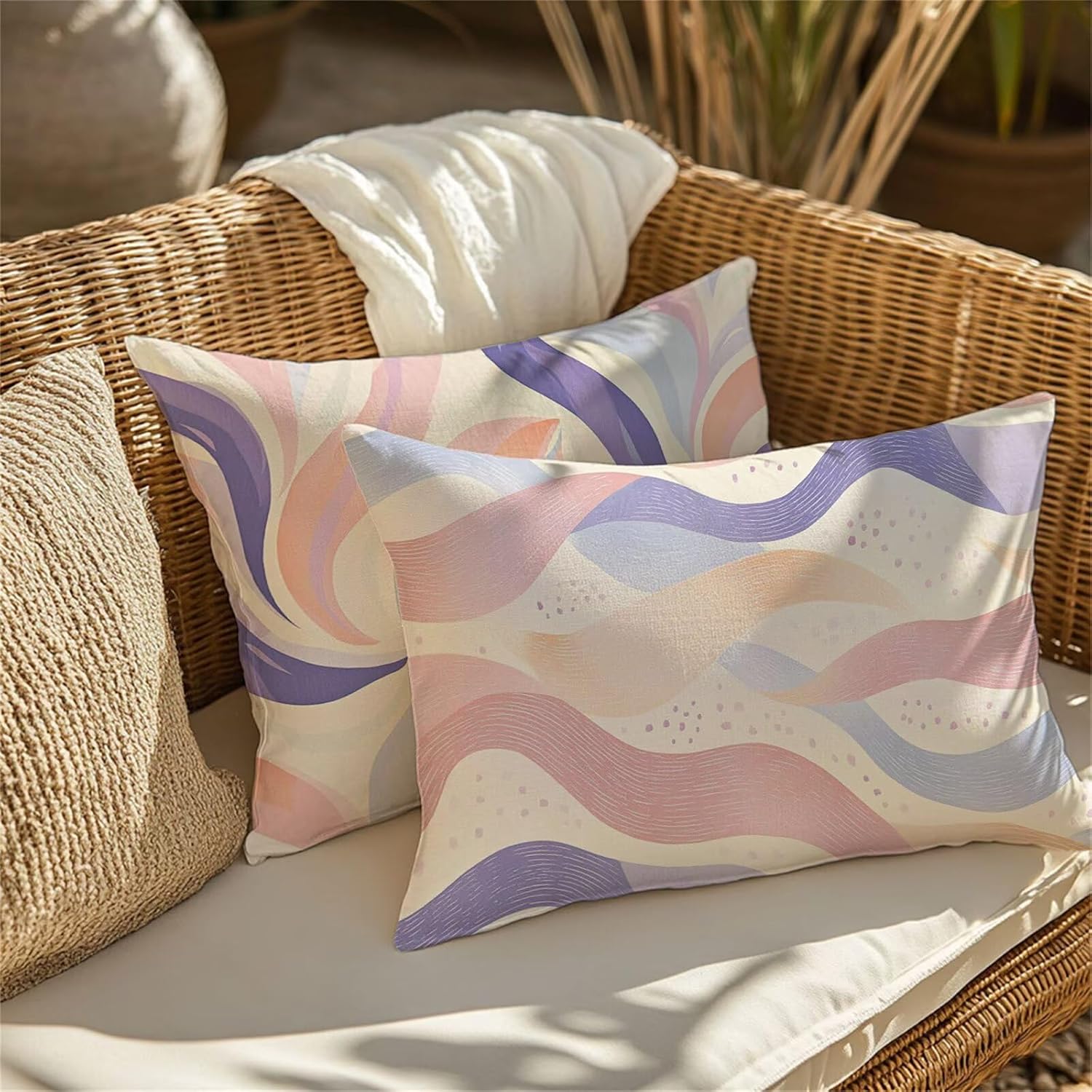 ベルベットクッションカバー２枚セット Ｄ エメラルドグリーン／ネイビーブルー | FISCHBACHER1819/フィッシュバッハ1819 |  三越伊勢丹オンラインストア・通販【公式】 クッションカバー紫 60x90 cm 防水 ベルベット アウトドア クッション 長方形 2枚 両面プリント枕カバー 隠しファスナー付