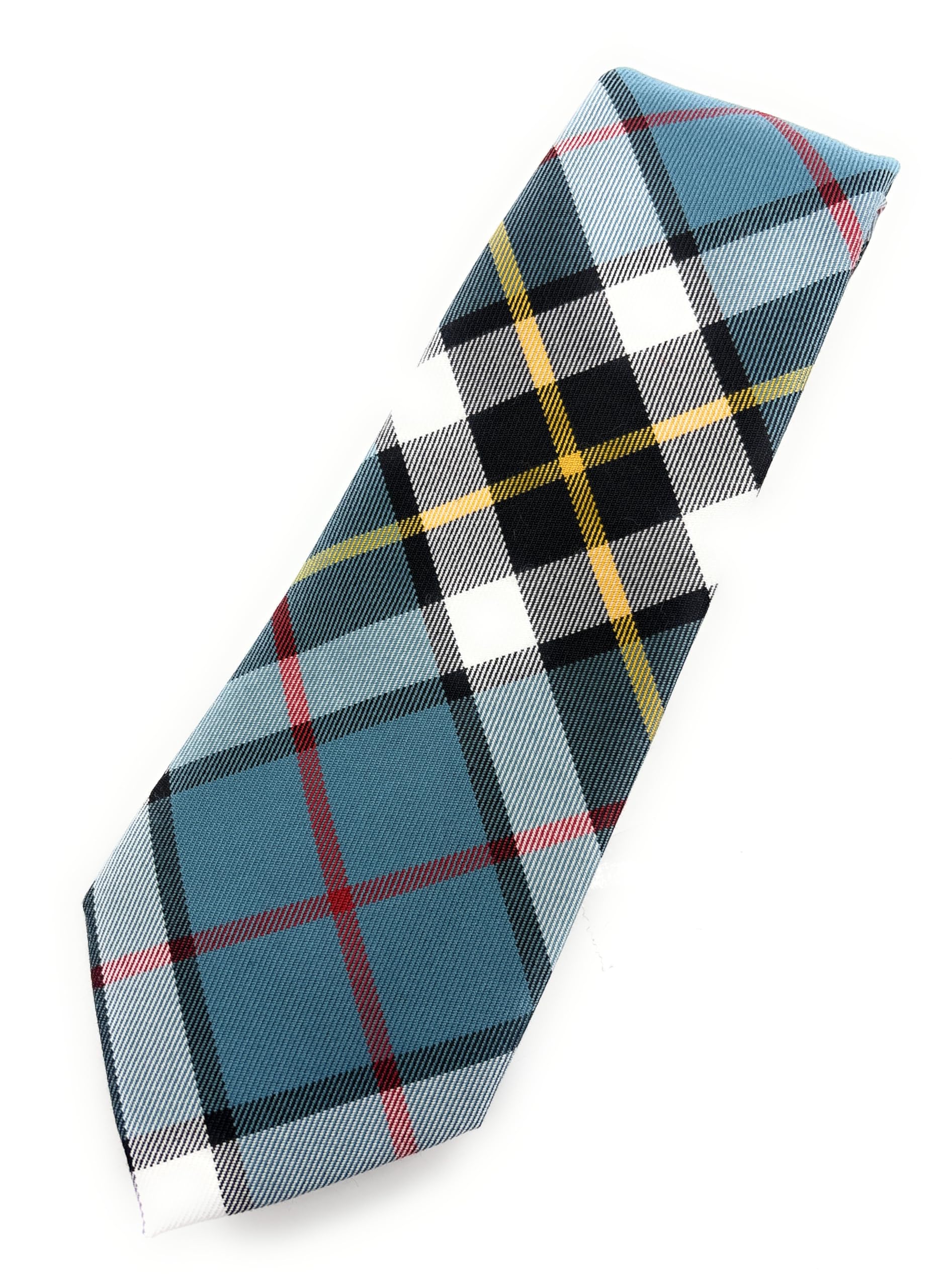 Scottish Essence Thomson Blue Scottish Tartan Necktie, Traditional Clan Pattern, Made In Scotland, Multiple Tartans Available (Thomson Blue)