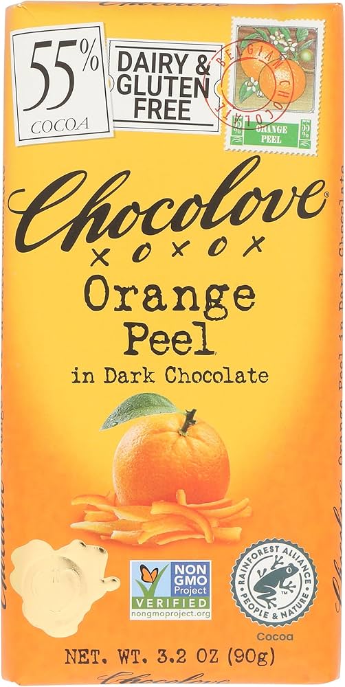 Amazon.com : Chocolove, Orange Peel in Dark Chocolate, 3.2 oz