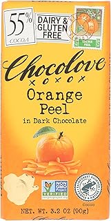 Chocolove, Orange Peel in Dark Chocolate, 3.2 oz