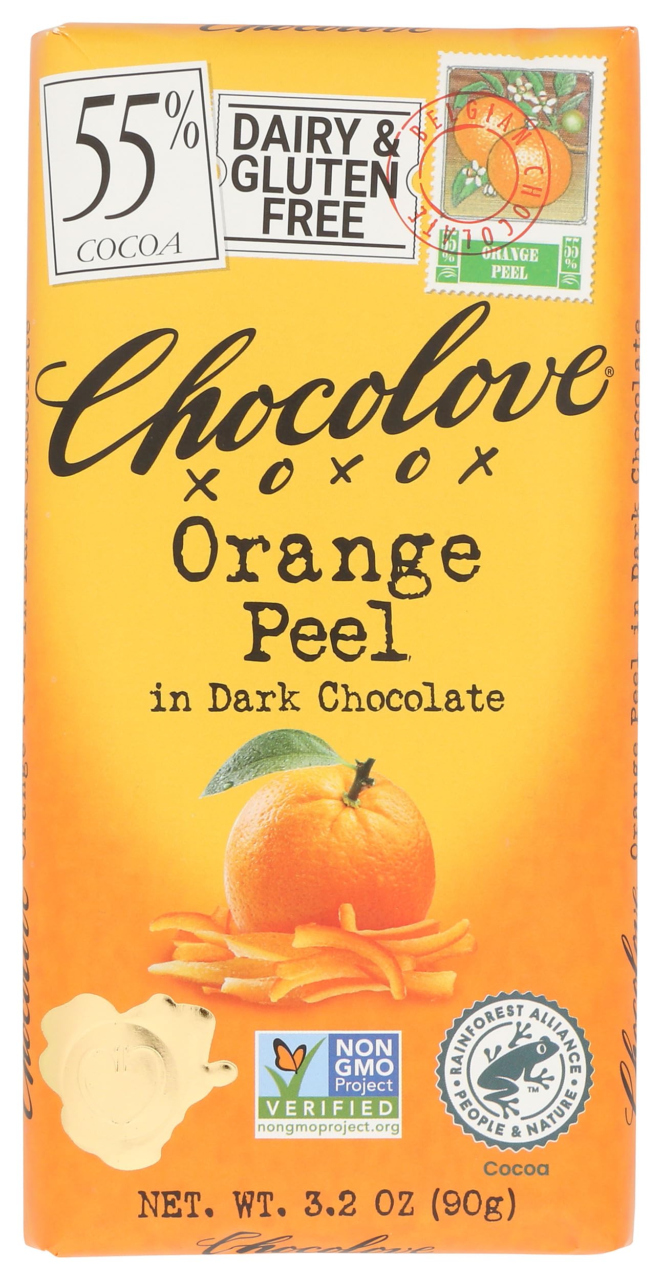 Orange Peel in Dark Chocolate, 3.2 oz