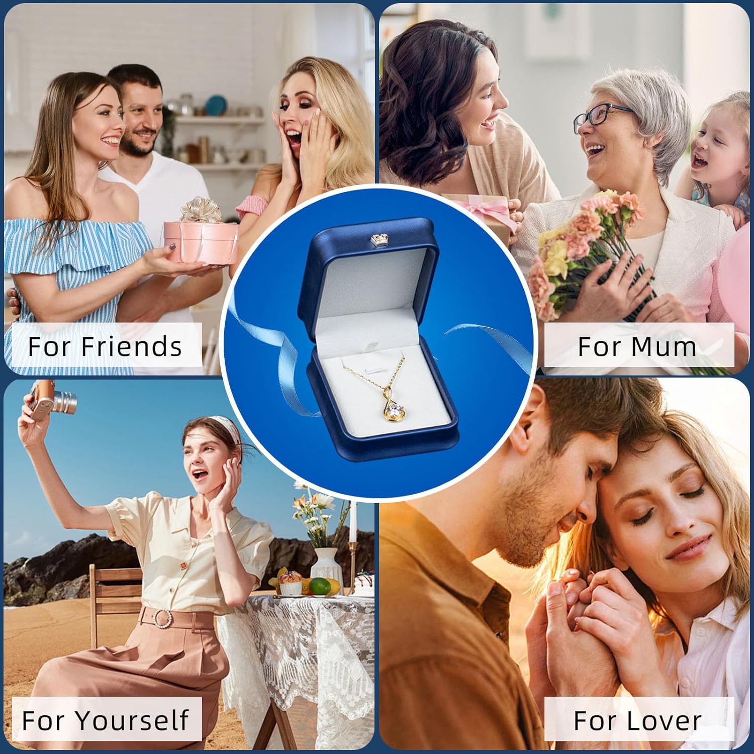 Moissanite Necklace for Women, 1-3CT D Color VVS1 Solitaire Pendant, 18K White Gold Plated 925 Sterling Silver Adjustable Chain, Jewelry Gift for Wife Girlfriend Anniversary Wedding Birthday Mother's Day - Image 7