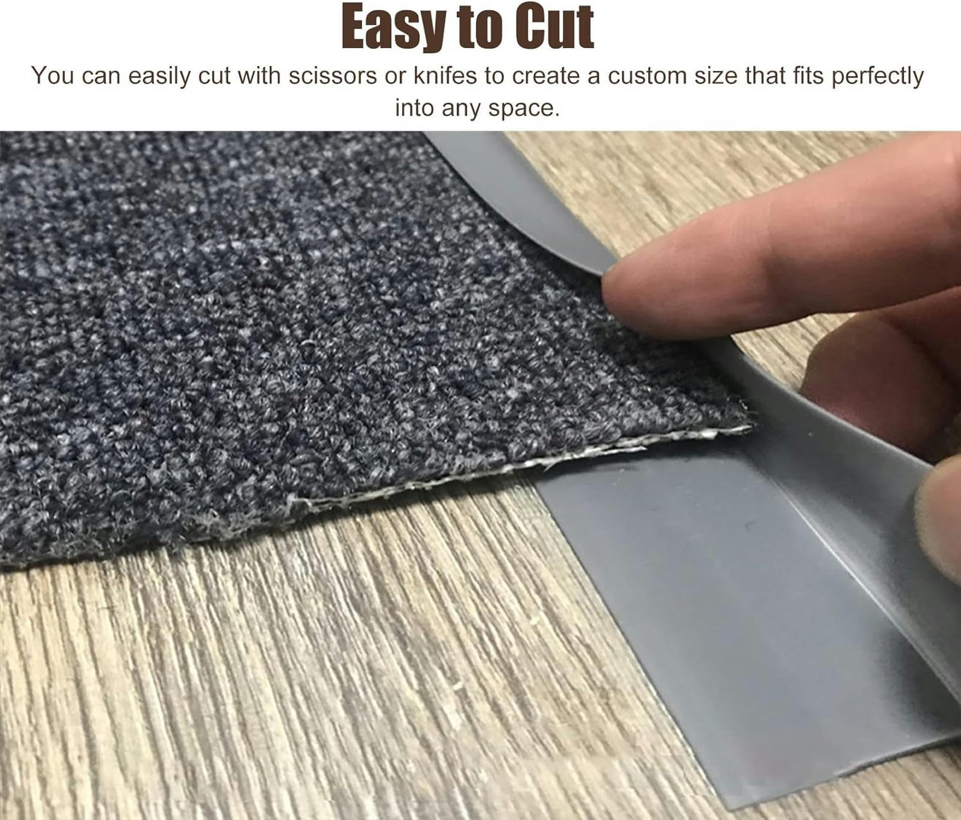Tira antideslizante para bordes de alfombras, encuadernación autoadhesiva para suelos con altura inferior a 6 mm