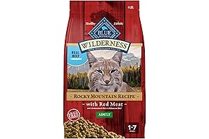 Blue Buffalo Wilderness Adult Dry Cat Food, Rocky Mountain Recipe, Chicken-Free &...
