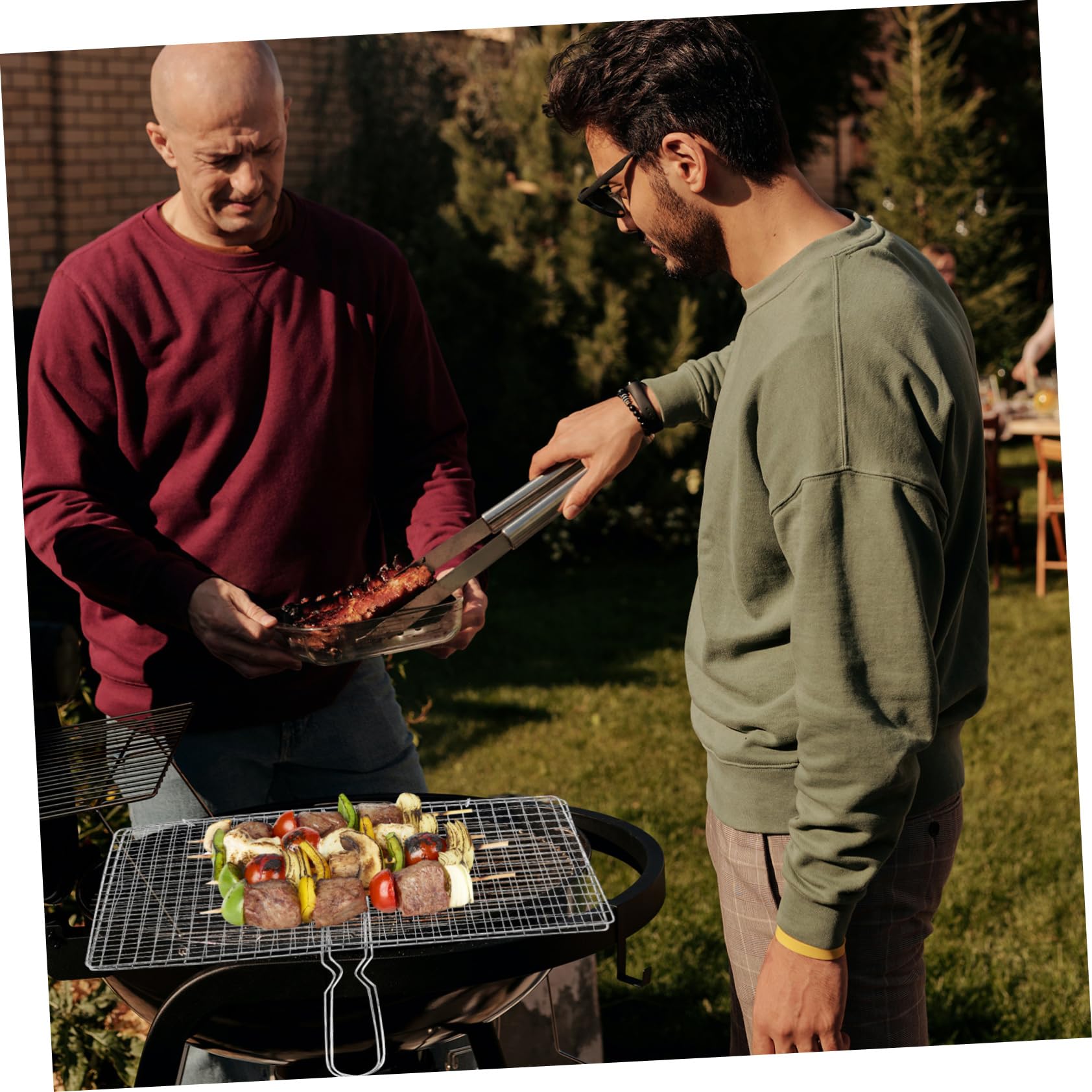 Cesta para Barbacoa, Parrilla para Pescado Y Verduras, Accesorio Portátil