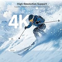 Vista 3 de Cable Matters Cable USB C a Mini DisplayPort unidireccional de 6 pies (cable USB C a Mini DP) compatible con 4K 60Hz - No compatible