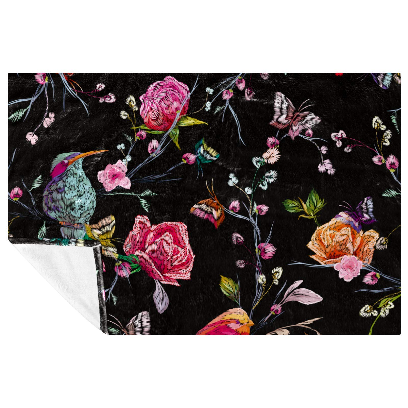 Coperta A Farfalla In Flanella Ultra Morbida – 150x100 Cm, Stampa 3D Vintage Con Farfalle Botaniche, Regalo Per Bambini E Adulti