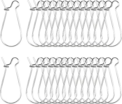 pson 200PCS Silver Earring Wire Hooks, Iron Kidney Ear Hooks, Dangle Earwire Hooks for Jewelry Making Supplies, DIY, Craft