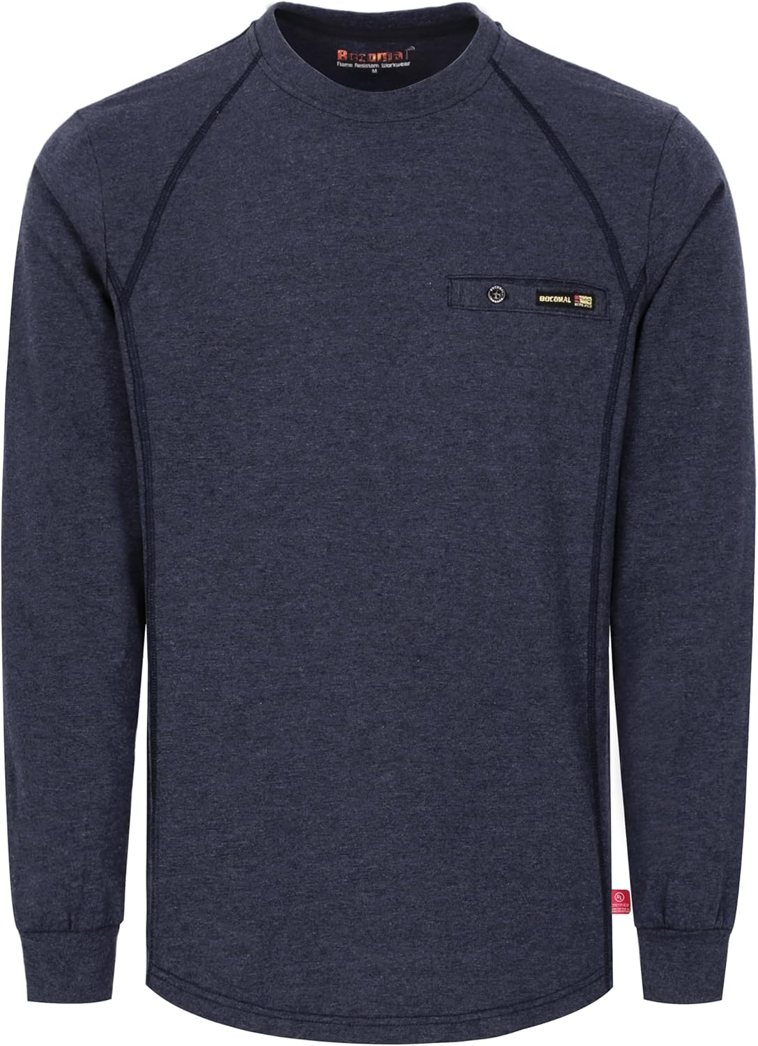 BOCOMAL FR Shirts for Men Melt Pocket Lightweight Crew T-Shirt NFPA2112/CAT2 Fire Resistant Work Shirt - Image 4