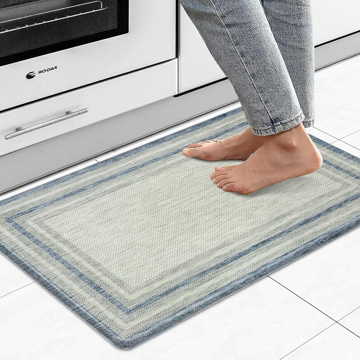 KIMODE Anti Fatigue Kitchen Mats for Floor,17.3" x 29
