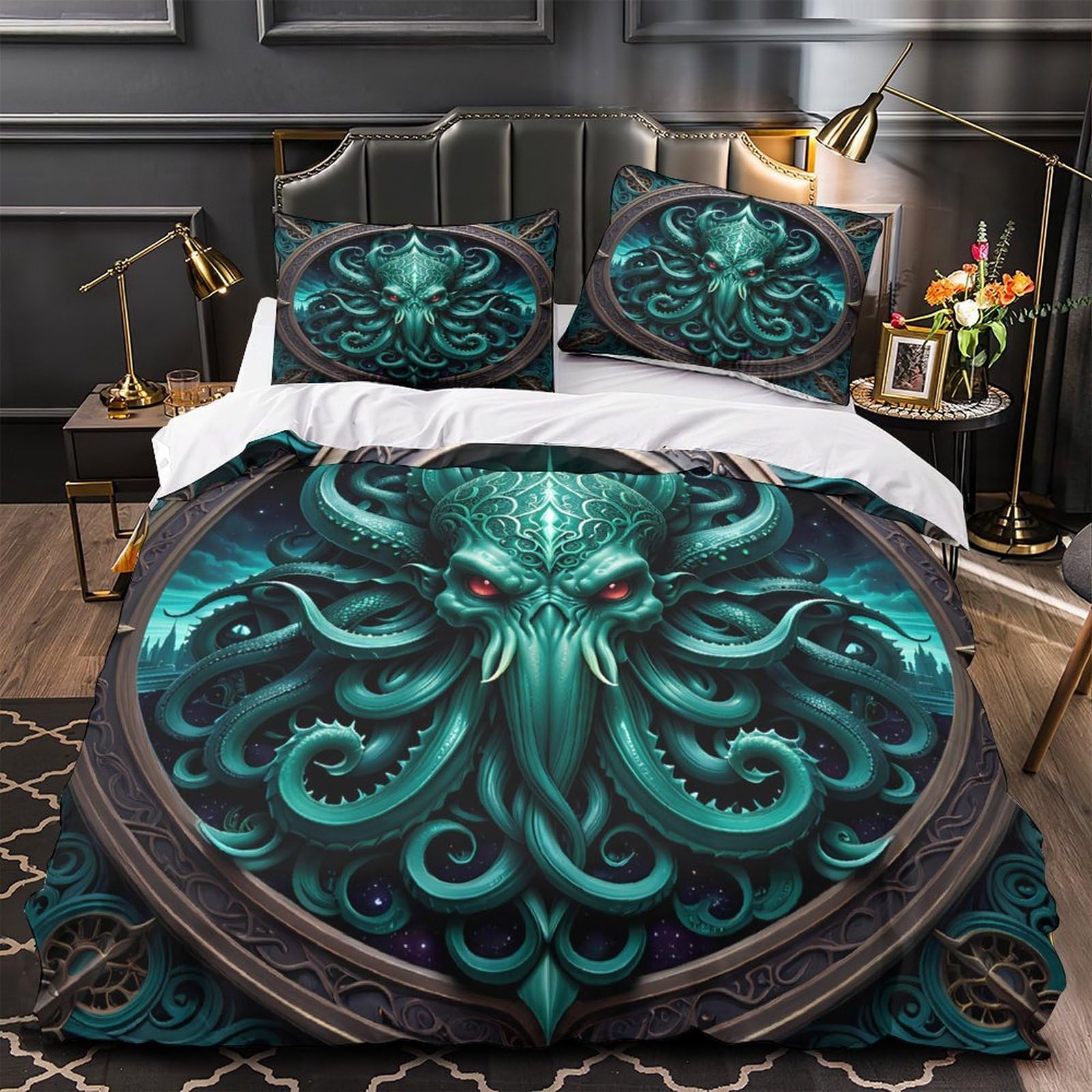 Parure de lit musique grand lit king pour décorer la chambre d'un couple mélomane