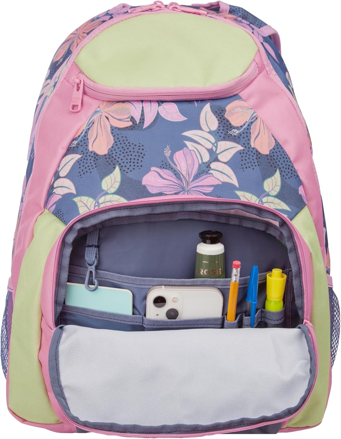 Roxy Women's Shadow Swell Backpack | Travel | Everyday Carry | Work | Gym | 21L | Recycled Polyester, Wild Wind Sunny Floral RG - Image 6