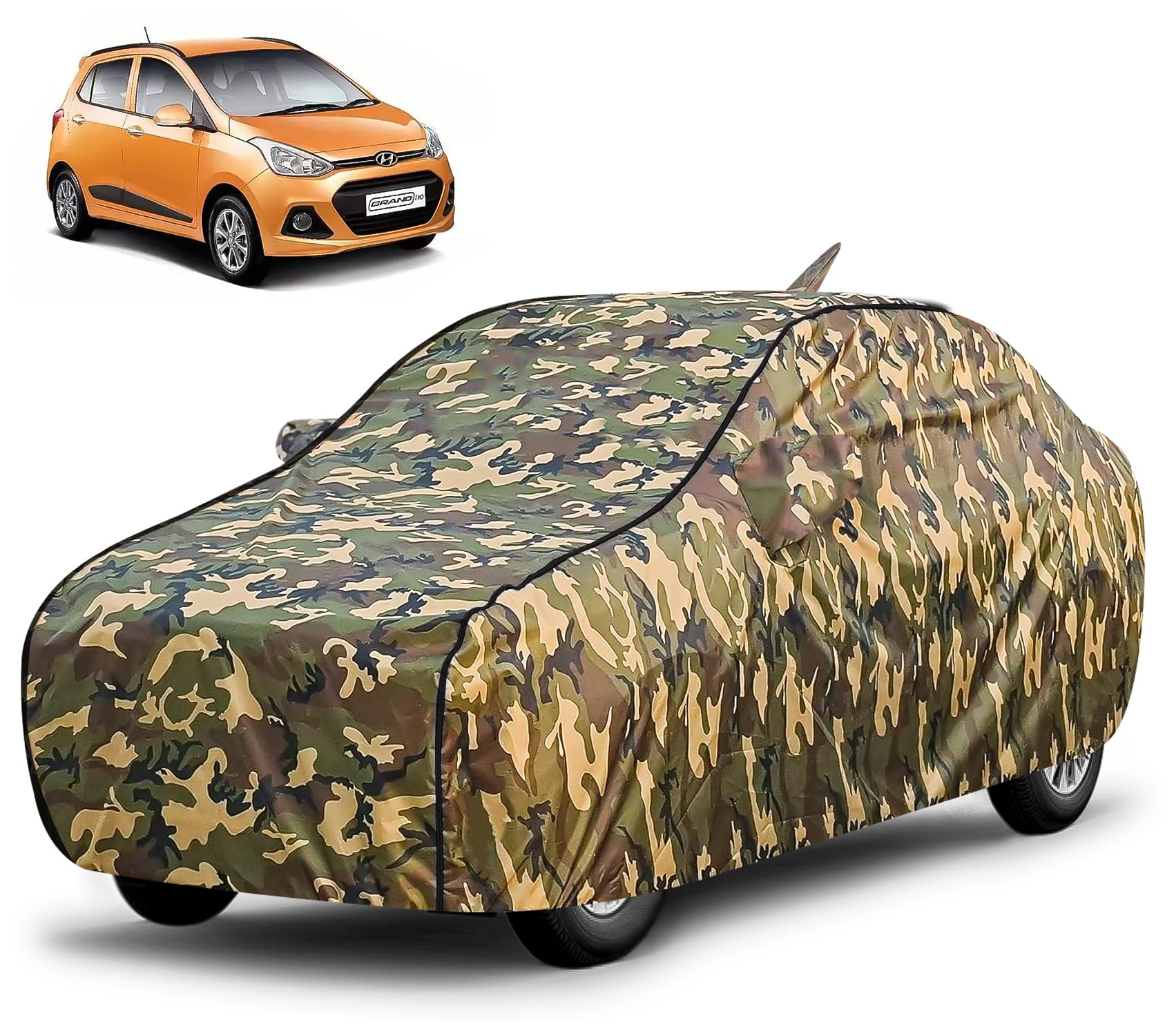 Tata Punch Car Cover - Jungle Print Waterproof -11 Tata Punch Car Cover - Jungle Print Waterproof -11