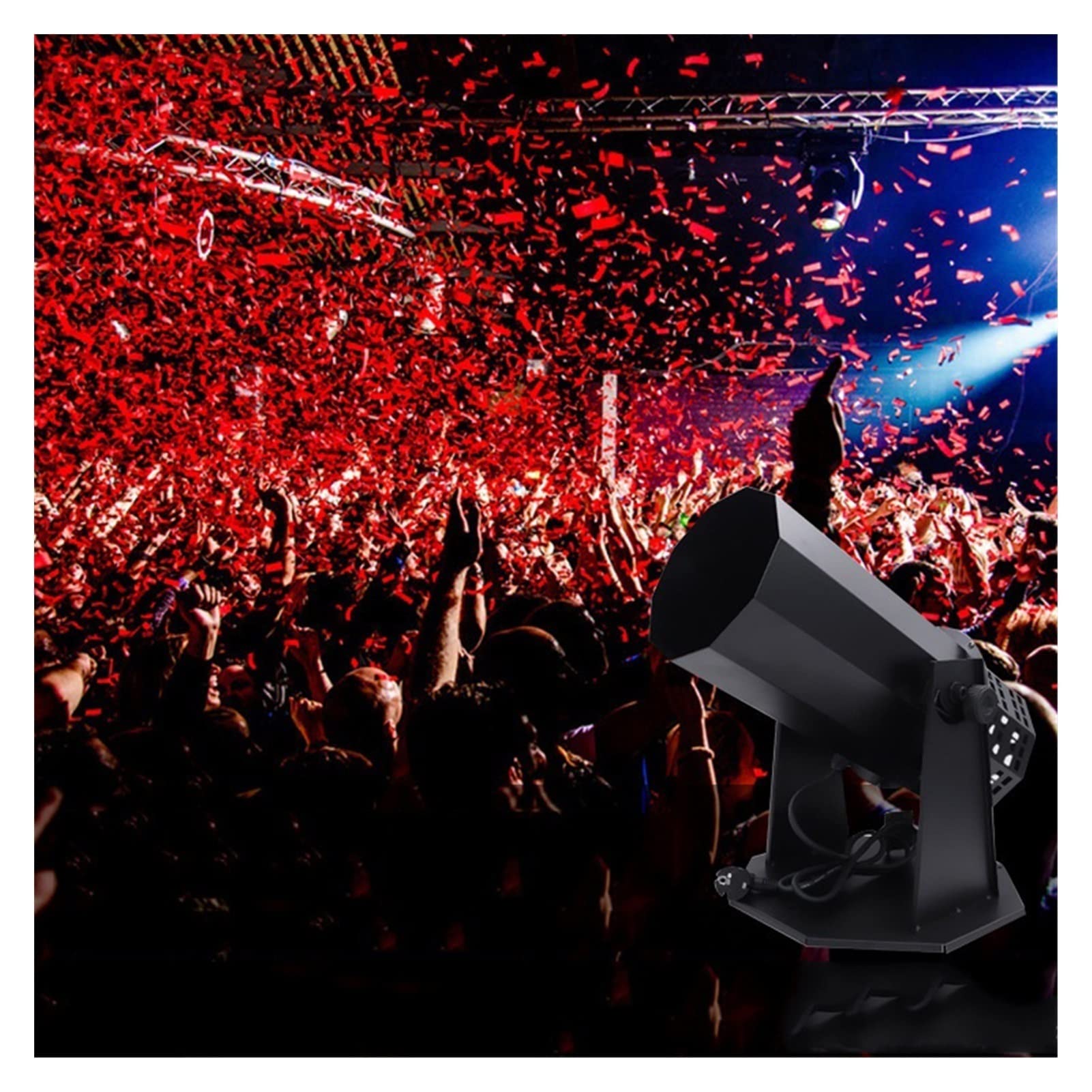 Konfetti-Maschine Confetti Launcher Fernbedienung Elektrische Regenbogen-Maschinenstufe Rauchmaschine Wedding Bar Für Hochzeitsfeier Dekoration