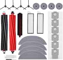 30-Pc Replacement Kit For Roborock S8 MaxV/Max Ultra - Includes Brushes, Filters, Bags, Mop Pads