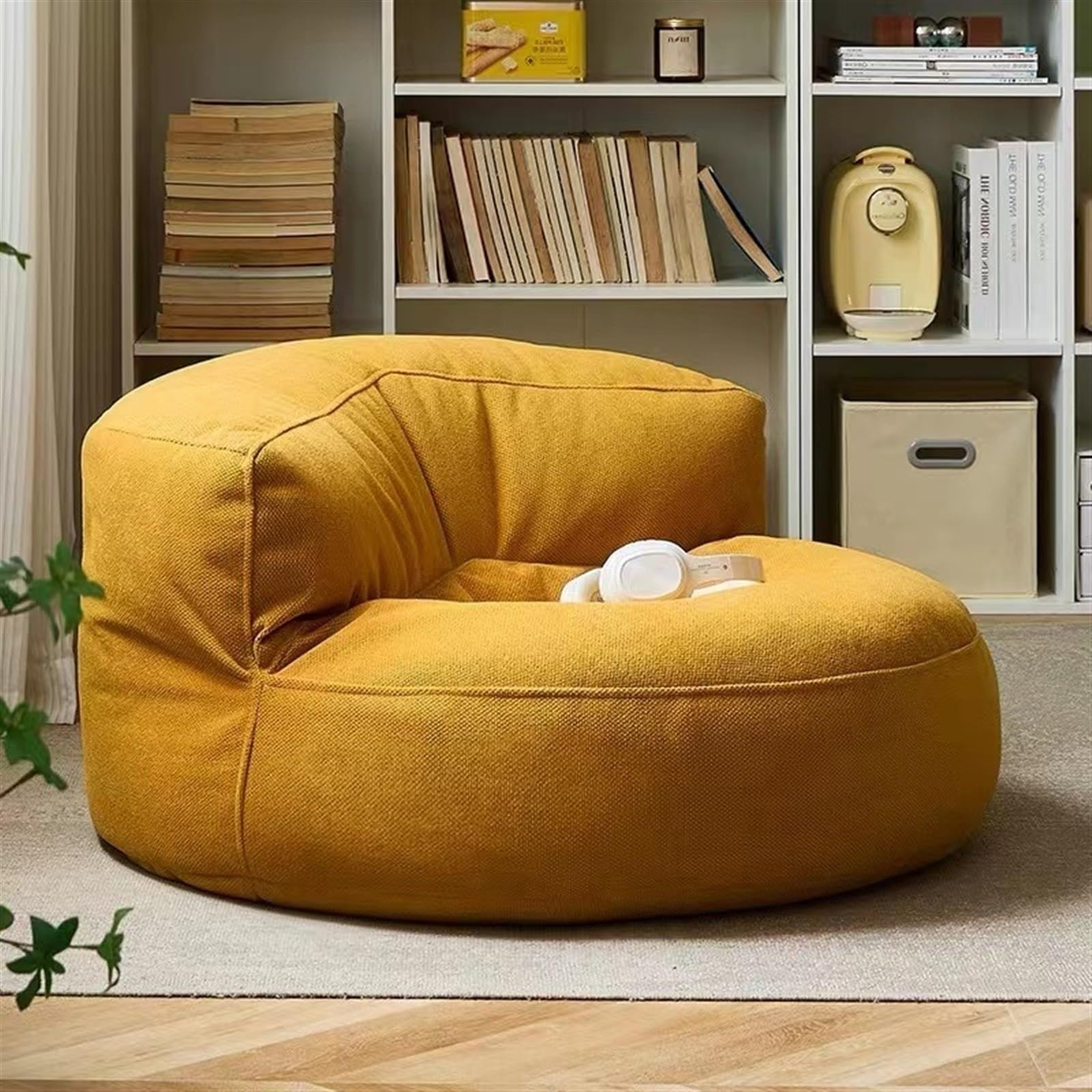 SXBCyan Bean Bag Chairs Pouf Cover Thick Soft Chenille Bean Bag Cover Kids Adults No Filler Washable Floor Corner Seat Beanbag Pouf Ottoman Chair