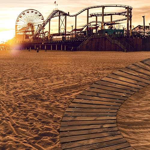 Miniatura 8 de Sendero de jardín enrollable curvo, pasarela de 7 pies para exteriores con superficie antideslizante, camino rústico, camino decorativo para patio