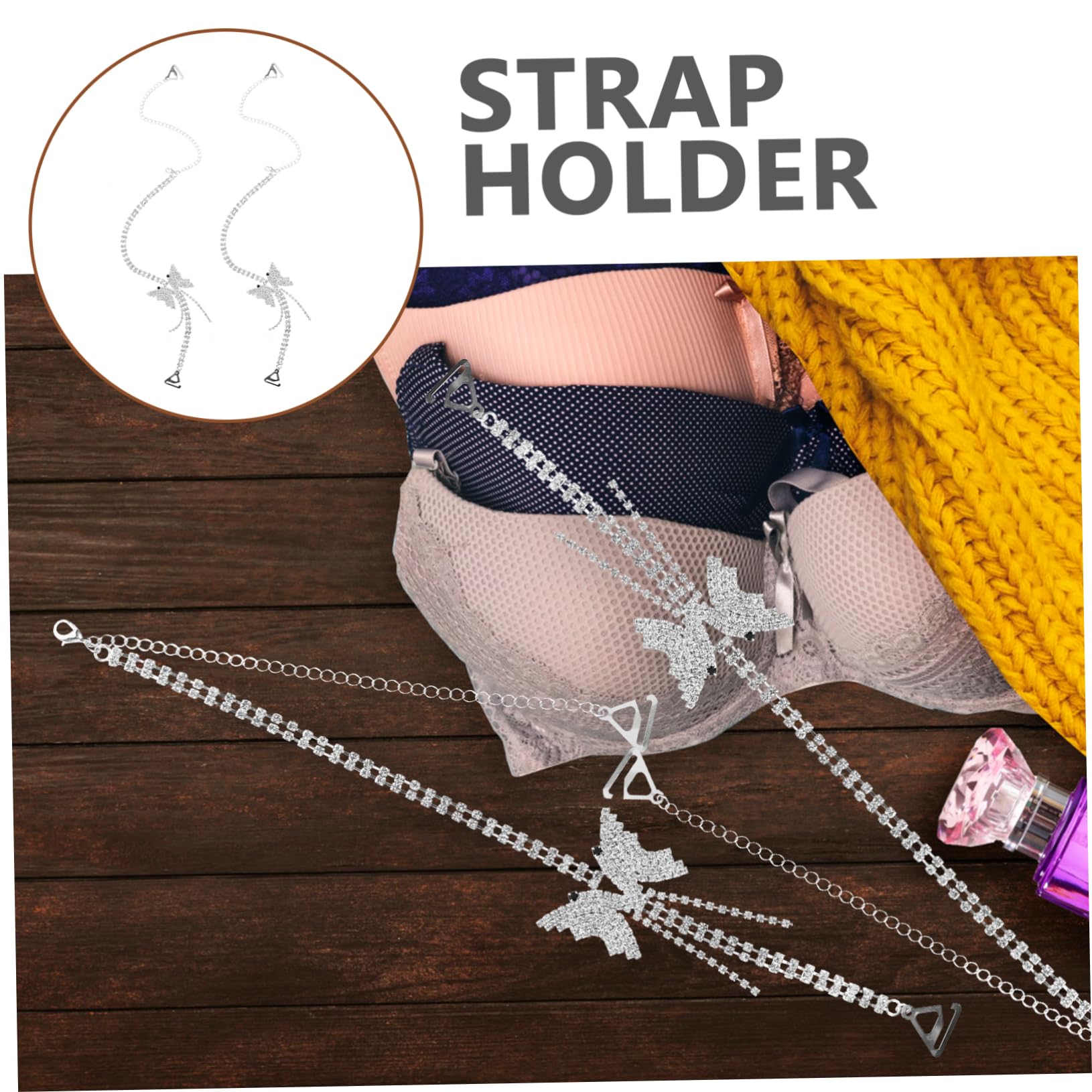 FRCOLOR Copri-Reggiseno Spalline Elastiche Di Ricambio Farfalla Reggiseno Da Donna Regolabile Intimo Da Donna Regolabile Intimo Da Ragazza Adolescente Cinturino Per Intimo In