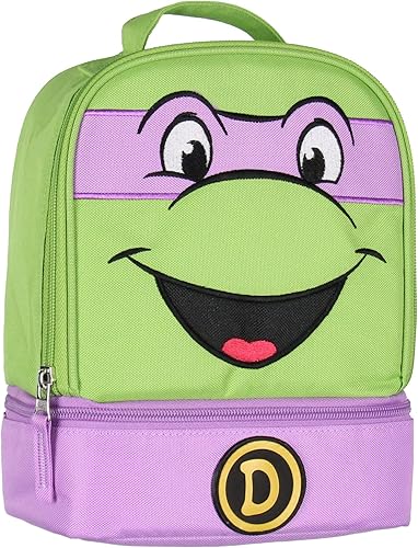 INTIMO Teenage Mutant Ninja Turtles TMNT All Turtles - Lonchera de doble compartimento (Donatello)